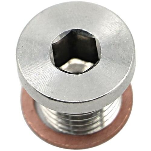 CNC Oil Drain Plug Bolt Screw nut w/ washer For Polaris ATV RZR Ranger Sportsman 570 700 800 900 1000 Scrambler ACE