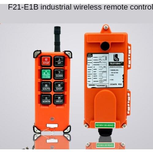Waterproof Wireless Industrial Radio Remote Control Distance AC/ DC 220V 380V 6* Buttons for Construction Crane Lift