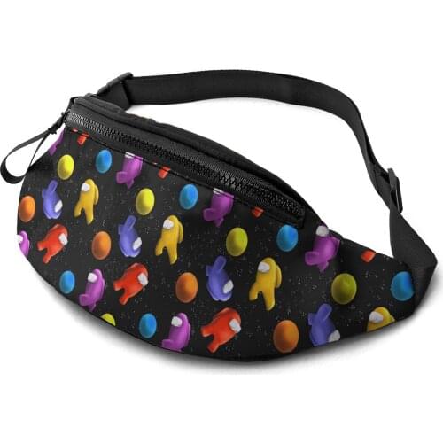 Cartoon Astronaut Men Women Fanny Packs Outdoor Waist Bags for Street Running Fishing Climbing Cellphone Pouch Bag Purse