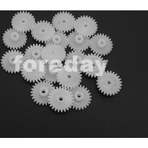 20PCS X 0.5M 24T 2A 1.95MM 24 Teeth Plastic Spur Gear 0.5 Modulus T=24 Aperture: 2mm DIY Model Accessories 24T 20PCS/LOT *FD226