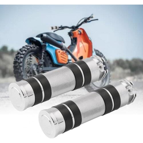 1 Pair 25mm Motorcycle Aluminum Handlebar Anti-slip Hand Grip for Honda Kawasaki