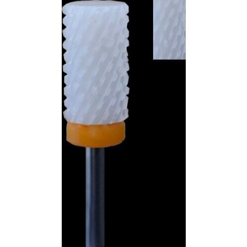 1pcs White Ceramic Nail Drill Bit - Large Barrel Bit XXC