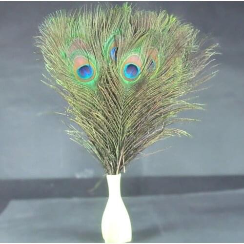 10pcs/lot Natural Peacock Feathers For Decoration Quality Wedding Peacock 25-30cm Home Craft Feather Exquisite Accessories M4N7