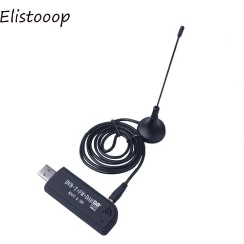 10pcs TV Stick Video TV Dongle DVB-T DAB FM RTL2832U R820T2 Digital USB 2.0 Sticks Turner Support SDR Receiver Antenna