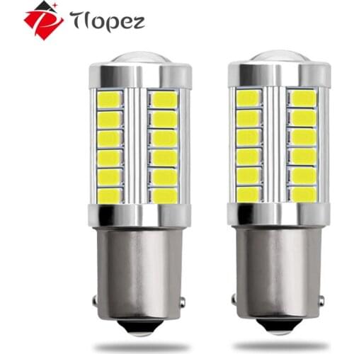 12V LED Car Tail Brake Bulb Light 1156 7506 BA15S P21W 5630 5730 33SMD Auto Reverse Lamp Daytime Running Signal Lights D5