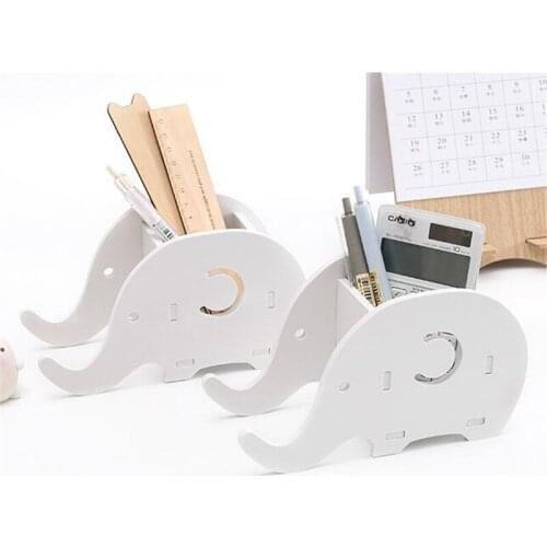 20pcs Elephant DIY Office Desktop Storage Box Pen Phone Rack Holder Container Desktop Sundries Organizer Stationery Storage