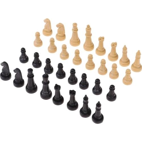 32/Set Board Game Plastic Tournament Chess Accessories Pawns Replacement