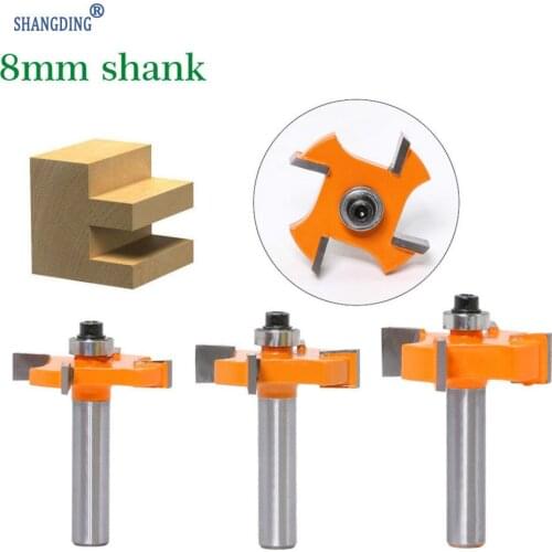 4 Blade Ball T Knife 8 Handle Carpentry Milling Cutter Slotting Knife Slot Knife Alloy Cutter Head Trimming Machine Cutter Head