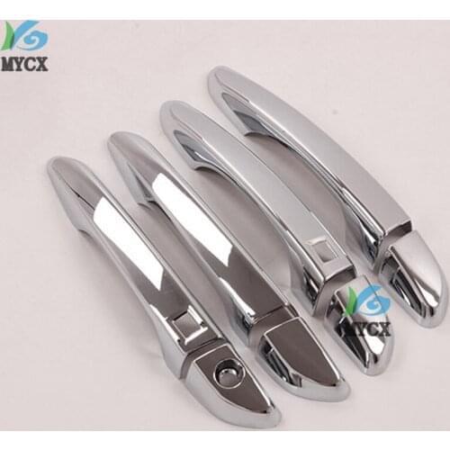 8PCS For Hyundai Tucson 2019 2020 ABS Chrome car door handle cover exterior accessories