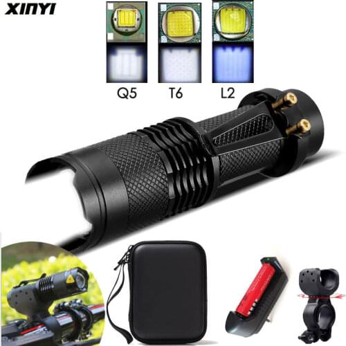8000LM Super Bright Mini Led flashlight torch Q5/T6/L2 linterna led lanterna Zoomable fishing Camping Bicycle Light 14500/18650