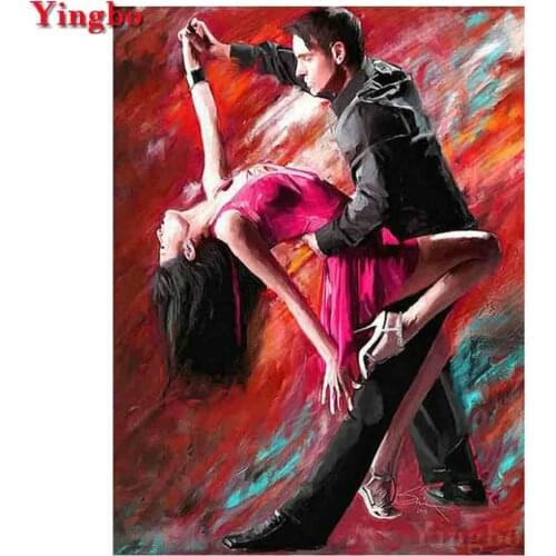 5D DIY Diamond Painting couple dance Cross Stitch Full Square Round Drill Tango Dance 3D Diamond Embroidery Mosaic Rhinestones