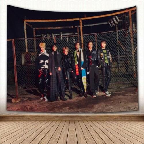 Custom B. A. P Tapestry Eco-Friendly HD Print Background Cloth Bedroom Wall Hanging Tapestries Decor Washable Not Fade 0622