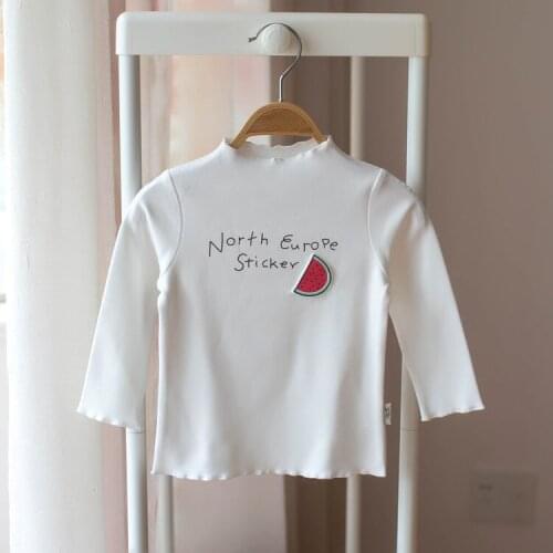 Children Girls Clothing Toddler Kids Long Sleeves T-shirts for Girls Tops Tees Baby Letter Printed Blouse Shirt Casual Clothes