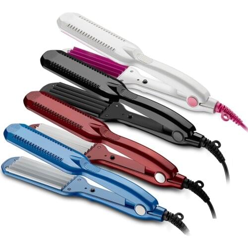 Hot corrugated iron hair straightener iron crimped hairstyle Electronic chapinha corrugation flat irons wave styling tools