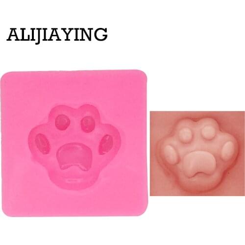 M1407 DIY Bear/dog/cats paw Sugarcraft Silicone Mold cake Decorating tool fondant chocolate Clay craft Resin moulds