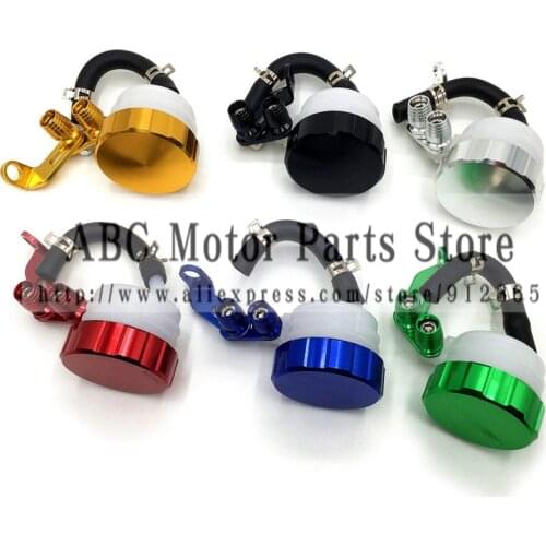 Motorcycle brake oiler oil cup oil bottle general aluminum alloy CNC Front Brake Fluid Reservoir Clutch Tank Oil Fluid Cup