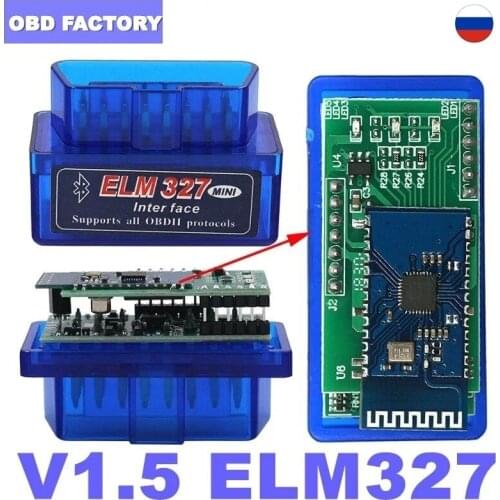 Mini ELM 327 Bluetooth V1.5 for Android/Symbian Auto Diagnostic Tool PIC18F25K80 OBD2 ELM327 Bluetooth ELM 327 OBD2 Scanner