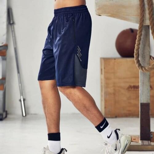 Men Fitness Running Shorts Men Sport Shorts Breathable Training Gym Sport Shorts Men Joggers Shorts With Zipper Pockets