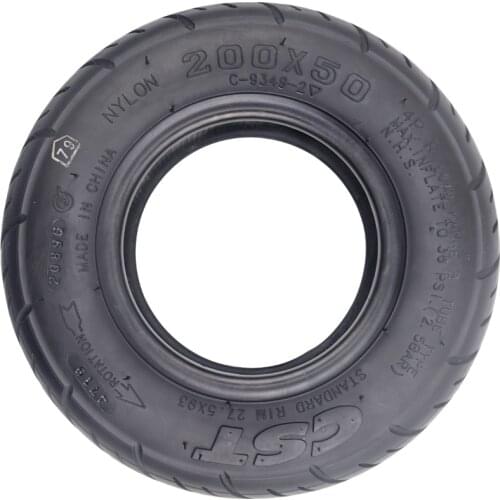 8 Inch Electric Scooter Inflatable Inner and Outer Tube CST 200x50 Thickened Outer Tube Butyl Rubber Inner Tube Wear Resistant