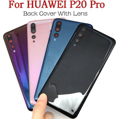 Replacement Glass Battery Back Cover Case With Camera Glass For Huawei P20 Pro