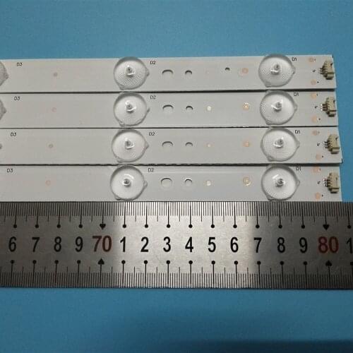 New 4 PCS 12LED 808mm LED backlight strip for LE40B3000 LED40ME1000 LED40D12-ZC14-04 A B LED40D12-03(B) A