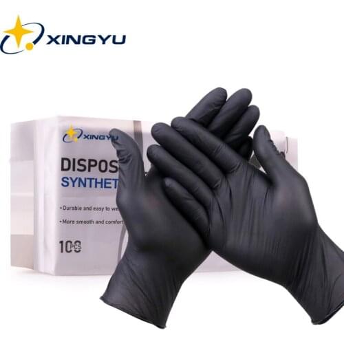 Disposable Nitrile Gloves 100pcs Work Glove Food Grade Cooking Gloves Kitchen Waterproof Cleaning Gloves 100% Nitrile Gloves