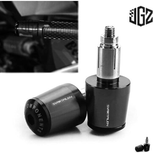 Pair Motorcycle 22mm CNC Aluminum Handlebar Bar Ends Balance Sliders Grips Plug For Husqvarna Svartpilen 401 250 701 2018 - 2021