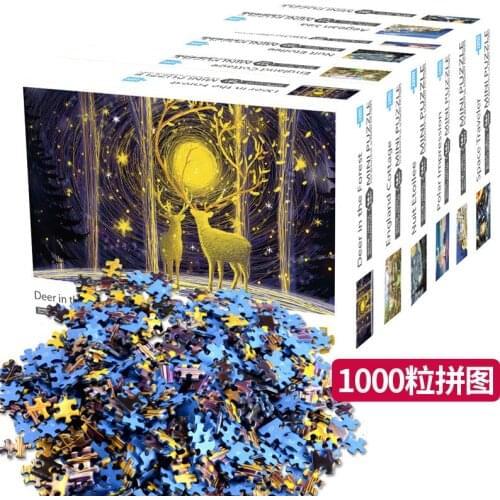 Jigsaw puzzles 1000 pieces wooden Assembling picture Landscape puzzles toys for adults children kids games educational Toys
