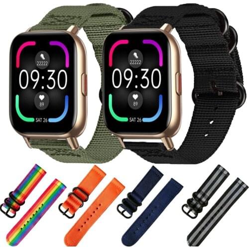 20mm watch band nylon Straps For Zeblaze GTS / Pro Smart Wristband Bracelet For Huami Zepp E Wrist For Amazfit GTS 2 2e Correa