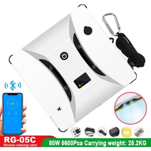 Window Cleaner Robot Window Cleaner With Water Sprayer For Automatic Cleaning For Household Vacuuming 10 Cleaning Cloths