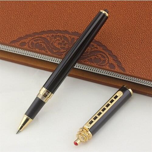 Luxury Black Rollerball Pen jinhao 0.7 Black Ink Business Office Pens Gift Stationery with Gift Box Free Shipping