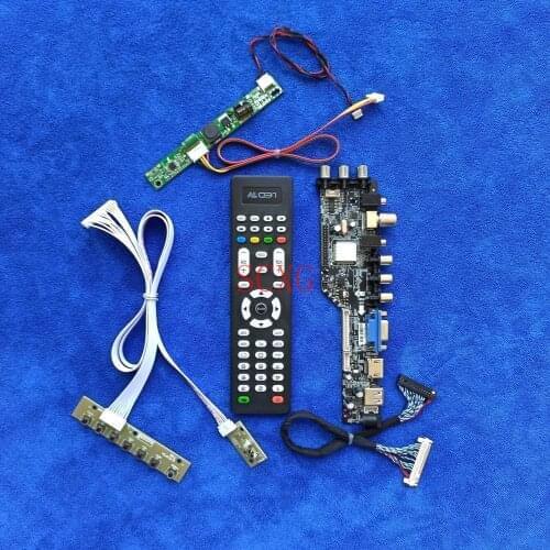 HDMI-compatible USB VGA AV For M200HJJ/M200HJK LVDS 30 Pin Monitor controller drive board Digital Signal KIT LCD/LED 1920*1080
