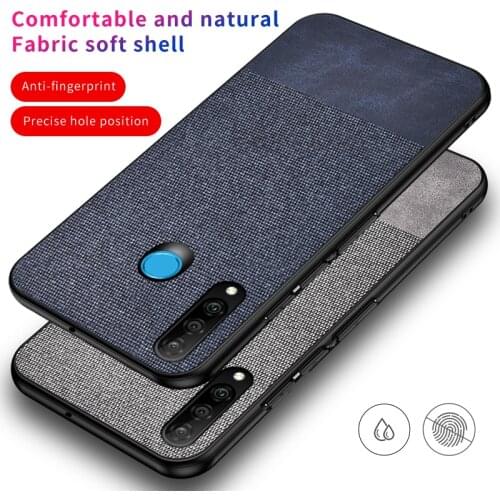 Cloth Fabric Case For Honor 9X 8A 8S Prime 9A 9S 10i Thin Soft Silicone Case Cover For Huawei Honor View 30 20 Pro 10 Lite 8C