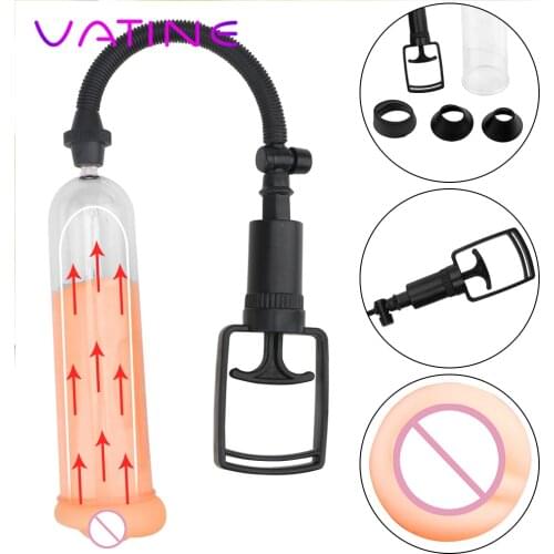 VATINE Powerful Vacuum Penis Pump Penis Enlargement Extender Machine Sex Toys For Men Male Masturbator Adult Sex Products