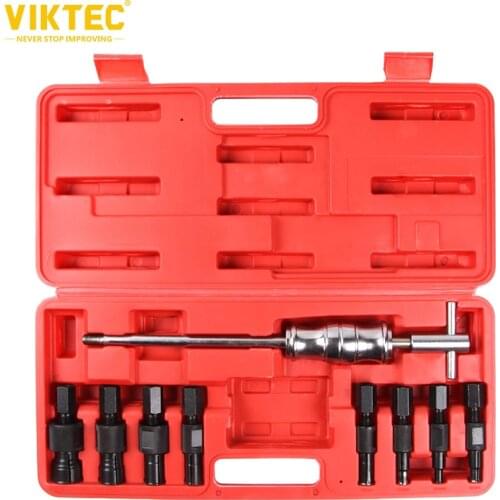 Viktec 9pc Blind Bearing Puller Set Slide Hammer Pilot Bearing Puller Extractor Removal Kit