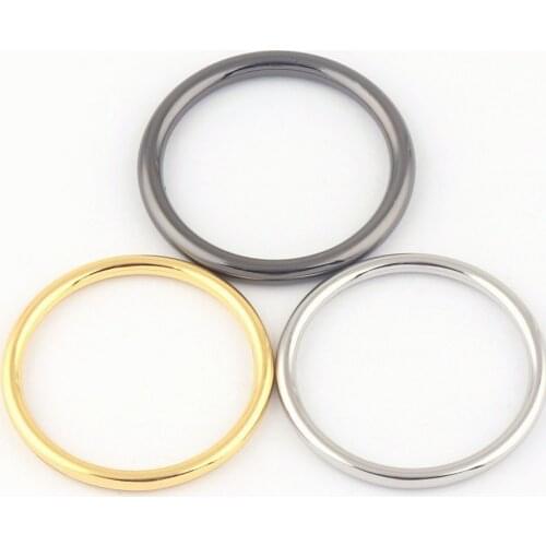 35mm Gold Round O Rings Welded Metal Loops silver strap buckle Ring Bag Holder Handbag Purse Bag clasp Making Hardware Supplies