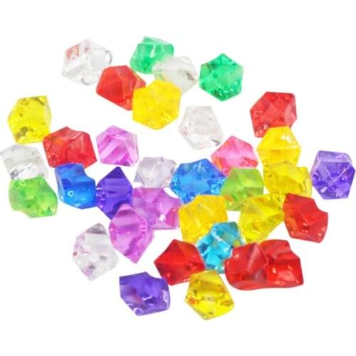 100PCS 14*11mm Acrylic Crystal Diamond Pawn Irregular Stone Chessman Game Pieces 22 colors For Board Games Accessories