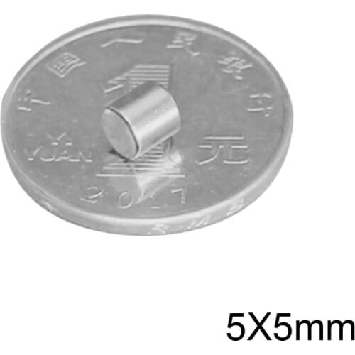 20~500pcs 5x5 mm Strong Neodymium Magnet 5mm x 5mm Powerful Disc Magnets 5x5mm Permanent Small Round Magnet sheet 5*5 mm