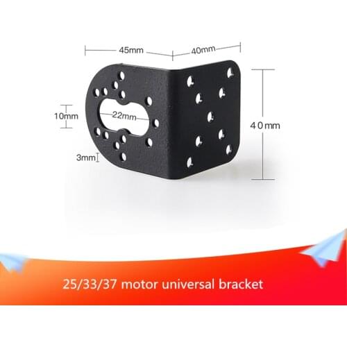 25/33/37 Universal Bracket Motor Fixing Bracket Metal DC Motor Bracket for Shaft Diameter 4mm/5mm/6mm Smart Robot Car Accessory