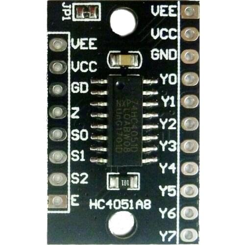 2x 8ch Analog Multiplexer/Demultiplexer 74HC4051 Module for Arduino Raspberry Pi Breadboard