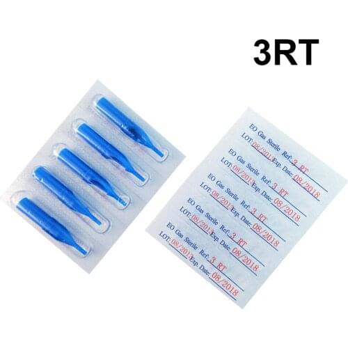 3RT 50 PCS/lot Round Tip Tattoo Disposable Nozzle Tip High Quality Plastic Tips For Tattoo Machine Supplies Free Shipping