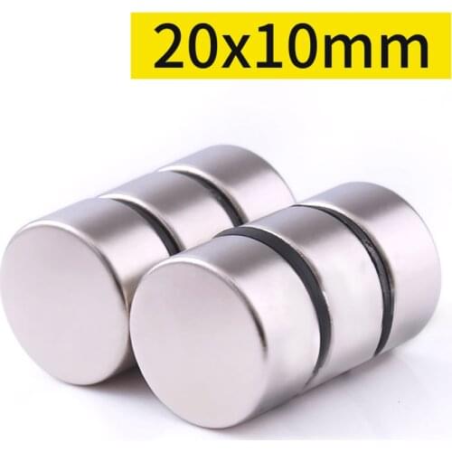 5/10/20/50/100pcs Neodymium Magnets 20mm x 10mm Round Rare Earth Ring Disk Strong Craft Magnets N35