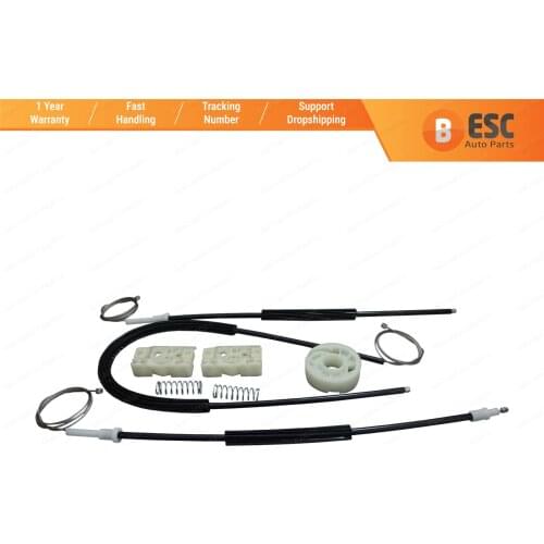 ESC Auto Parts EWR818+EWR5157 Window Regulator Repair Kit with Wheel Front Left Door for Citroen C4 Picasso 2006-On