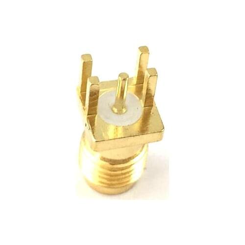 Free Shipping 100pcs SMA KE Jack Female Connector To Edge Mount PCB Board Receptacle Adaptor