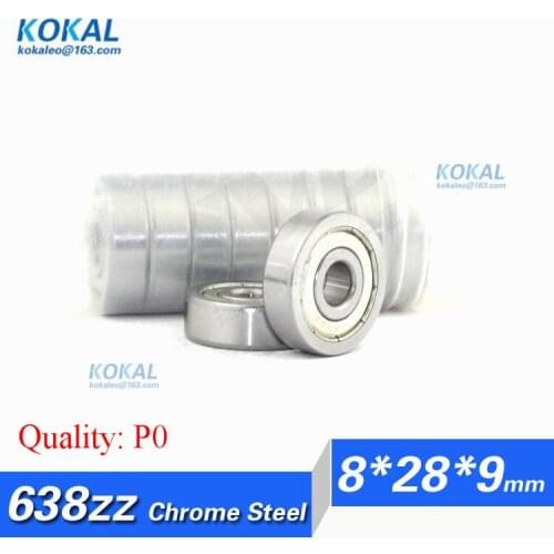 [C638ZZ-P0]Free Shipping 10pcs Gcr15 chrome steel ABEC-3 63 series furniture fitting ball bearing 638-2ZZ 638ZZ bearing 8*28*9mm