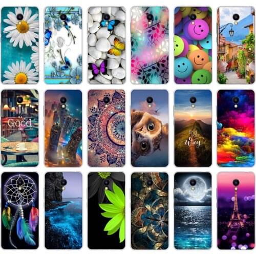 For Meizu M5C Case Cover Meizu A5 Case 5.0" Soft Silicon TPU Printed Phone Back Cover For Meizu M5C M 5C M710H Funda Phone Cases