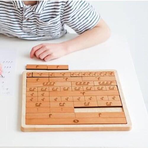 Wooden Childrens Puzzle Toys Music Notes Baby Learning Wood Toys House Carving Arts Crafts Decoration