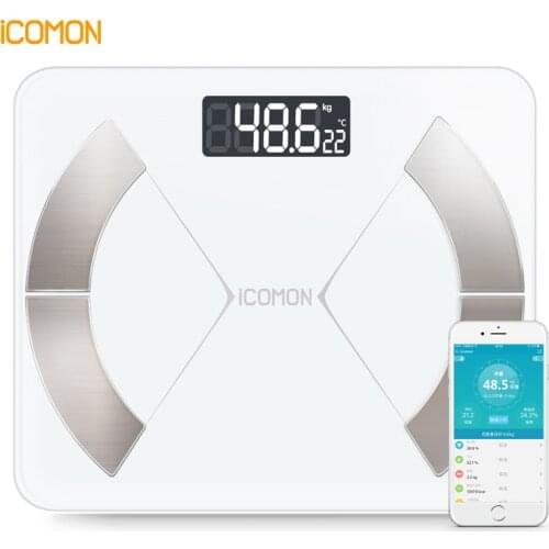 Hot ICOMON i31 Electronic Floor Scales Smart Bathroom Body Weight Scale Smart Fat Digital Weights Bluetooth Balance Connect