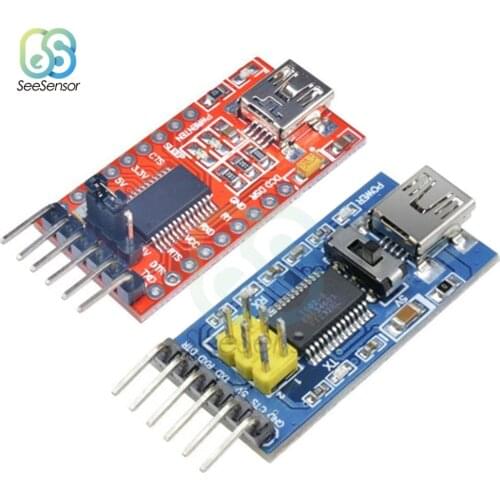 FTDI FT232RL USB to TTL Serial IC Adapter Converter Module Board Basic Breakout Board for Arduino Mini Port Transceiver