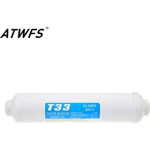 ATWFS Kitchen Machine Water Filters For Household a Small Coconut Shell Activated Carbon Filter T33 Aquarium